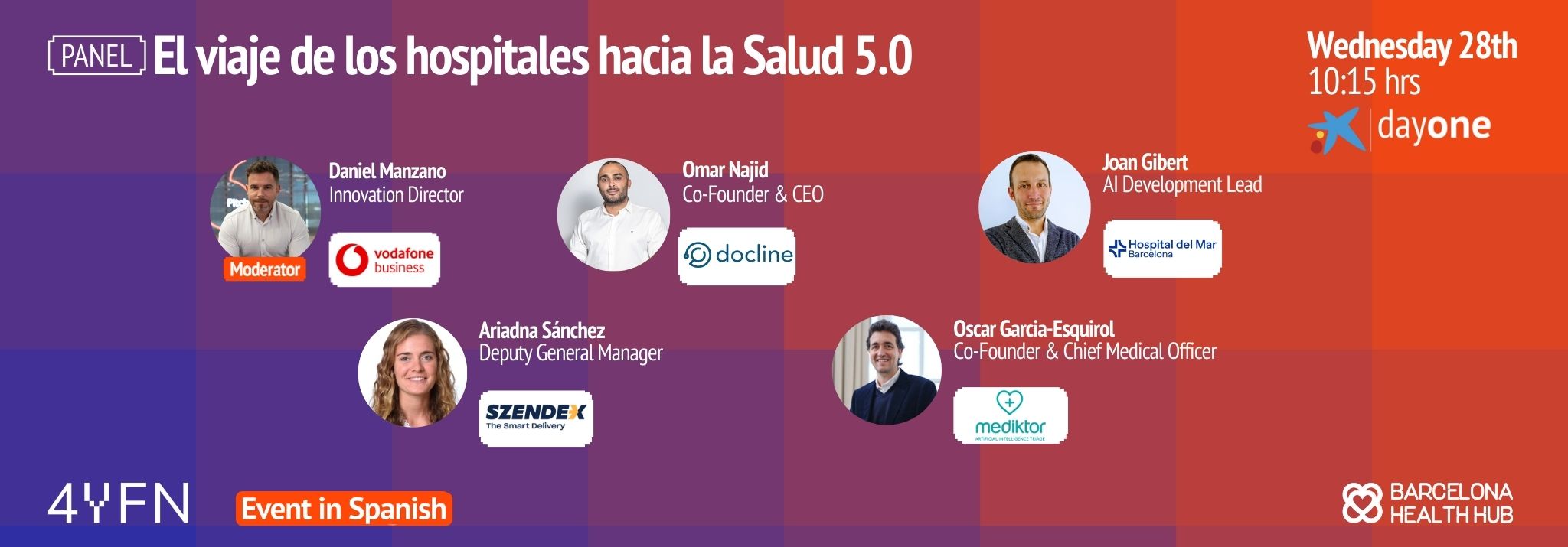4YFN - Panel: El viaje de los hospitales hacia la Salud 5.0 