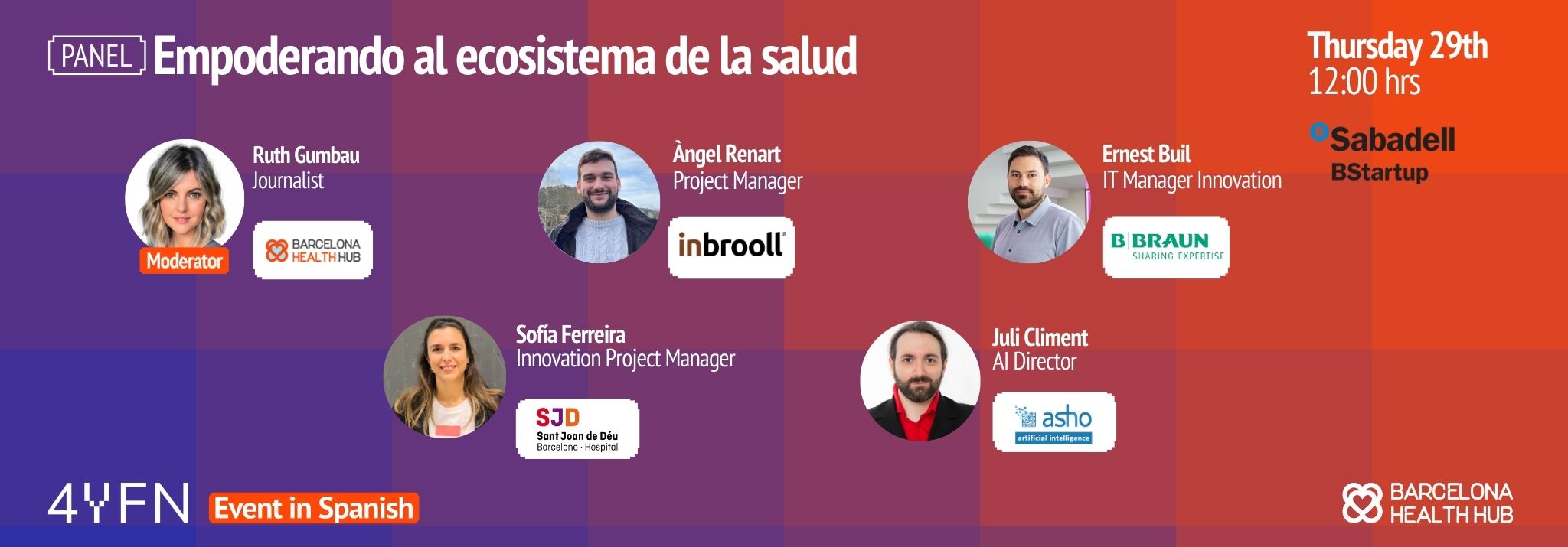 4YFN- Panel: Empoderando al ecosistema de la salud