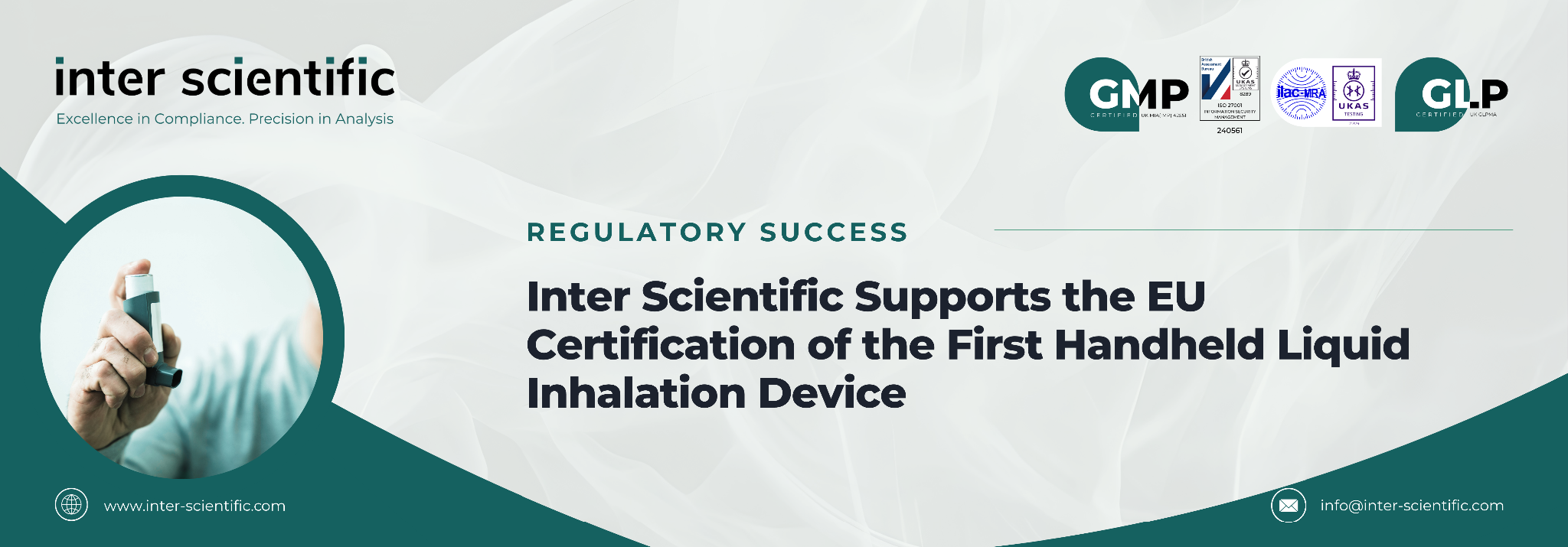 Inter Scientific Supports the EU Certification for First Handheld Liquid Inhalation Device