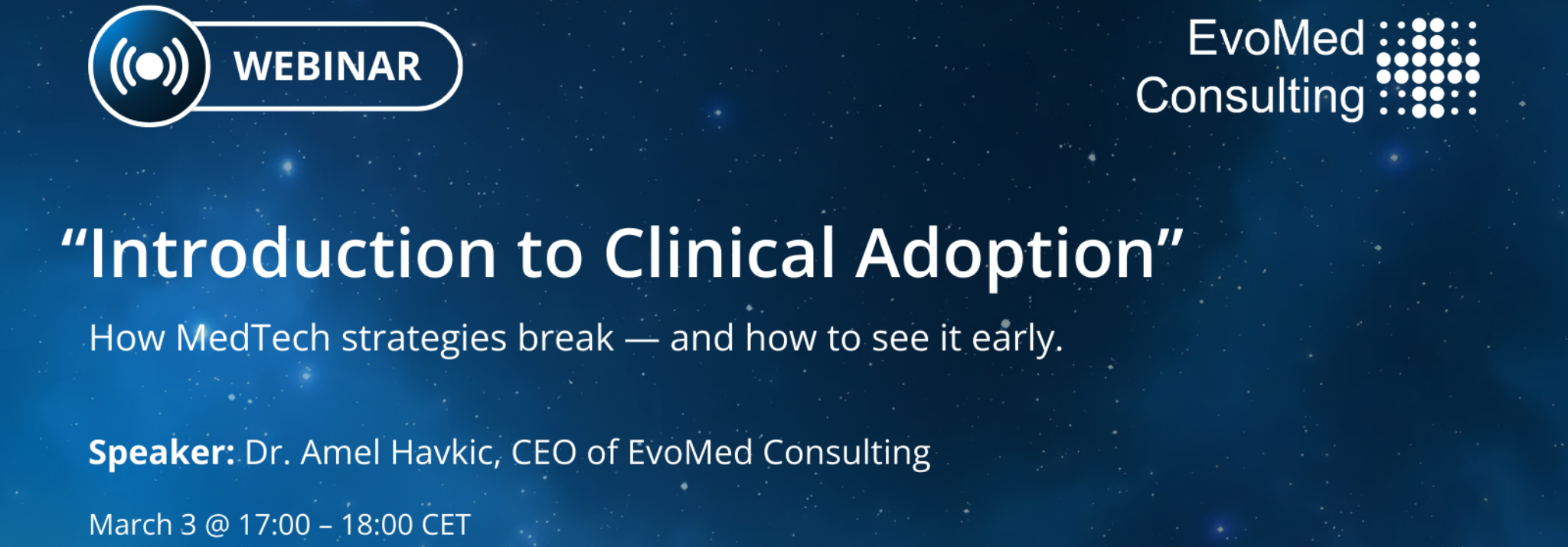 EvoMed Webinar: 
