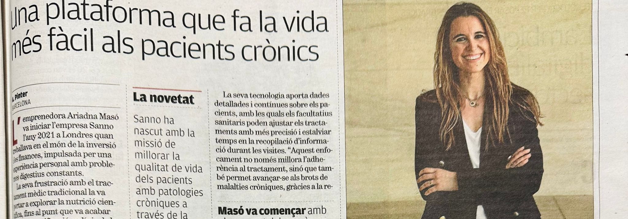 El Punt Avui and Health Tech Jury highlight SANNO as company to watch