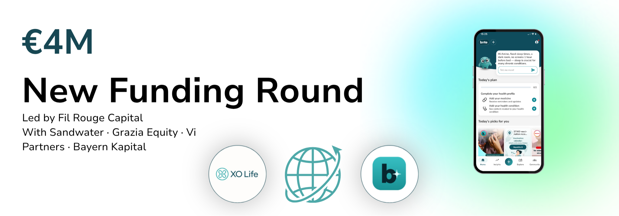 XO Life raises €4M to accelerate European expansion of its AI-powered brite™ platform