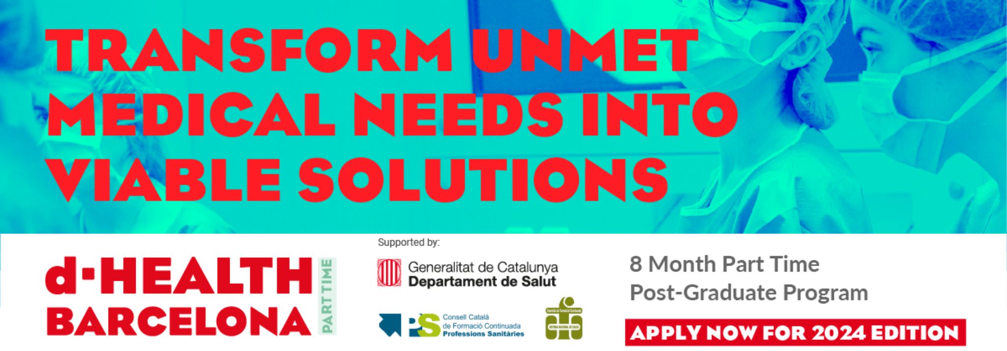 Apply for the d·HEALTH Barcelona program