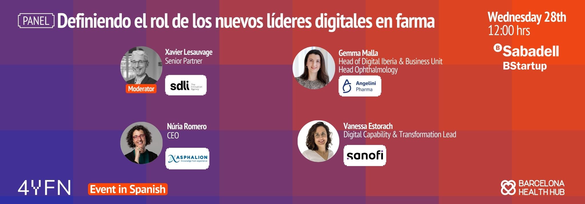 4YFN - Panel: Definiendo el rol de los nuevos líderes digitales en farma