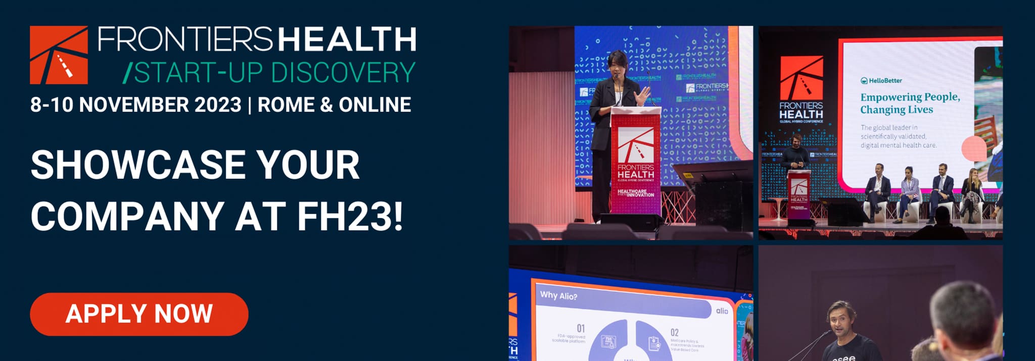 Apply for the iconic Startup Discovery at Frontiers Health 2023