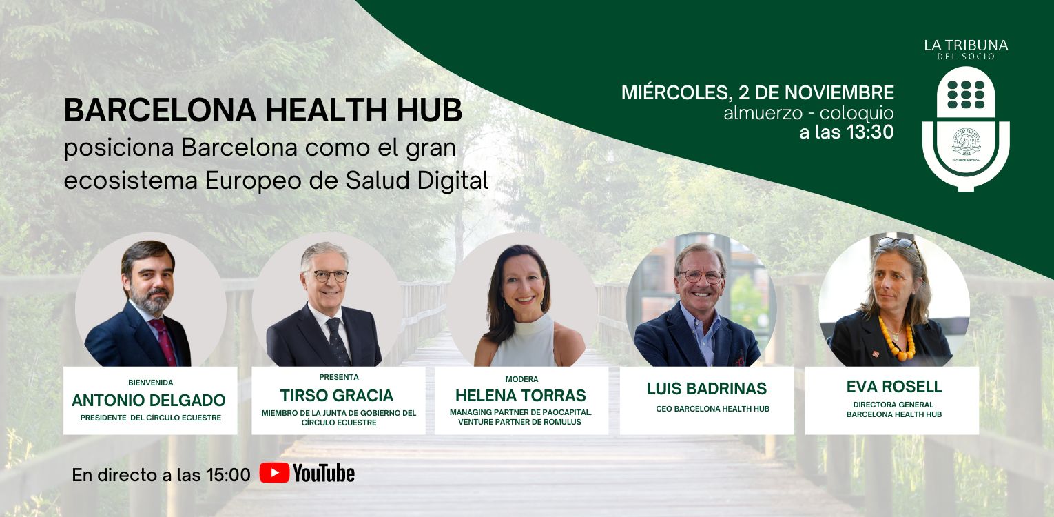 Join BHH at the upcoming event in Círculo Ecuestre - #BHHMembersInitiatives