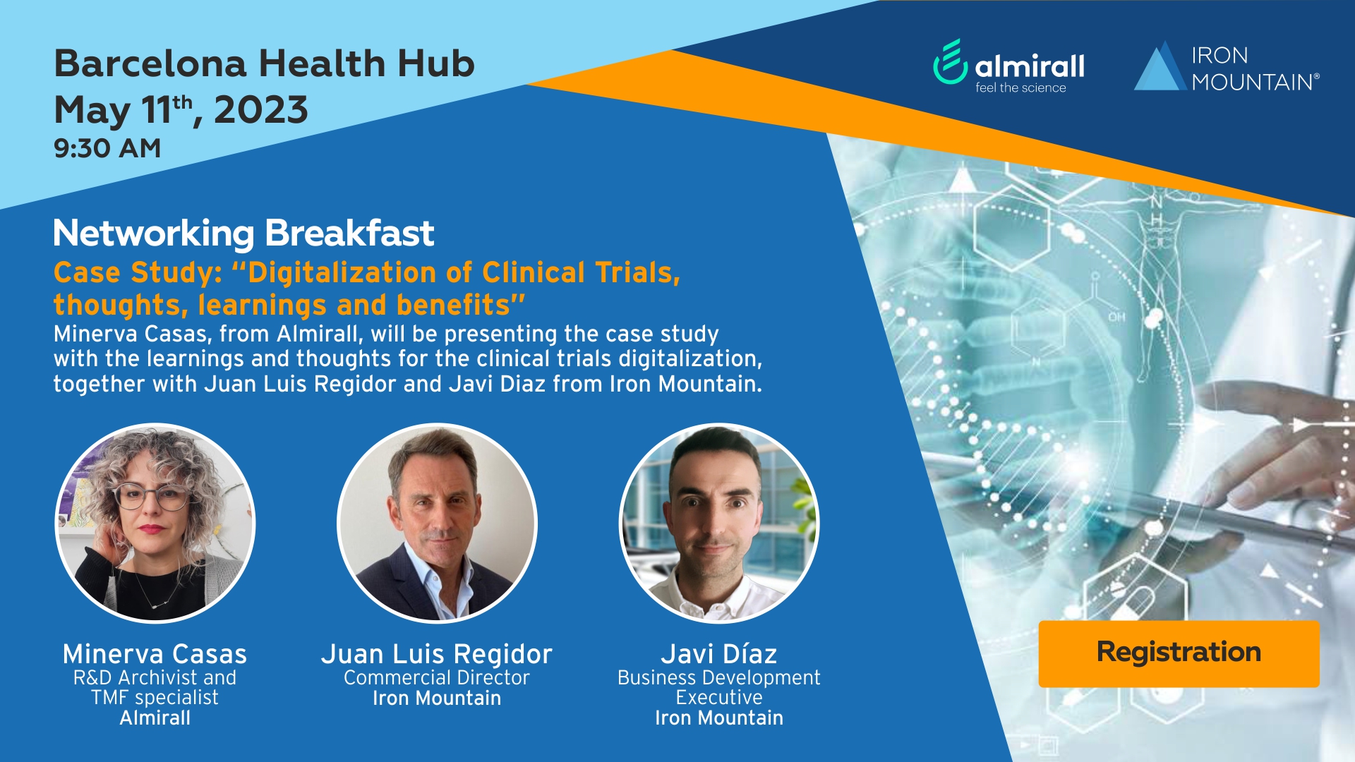 Networking breakfast for the Use Case - Digitalization of clinical trials: thoughts, learnings and benefits