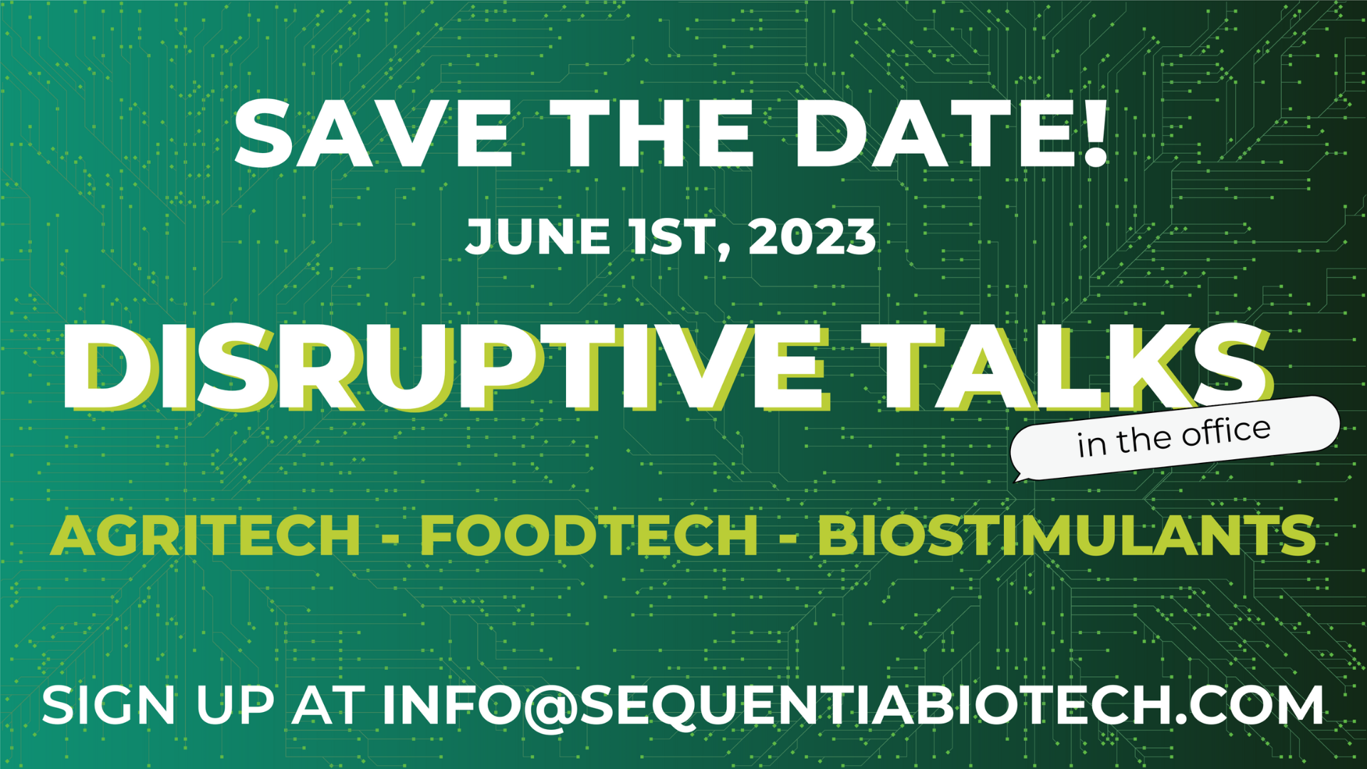 Sequentia Biotech presents its second Sequentia Disruptive Talks in the office - #BHHMembersInitiatives